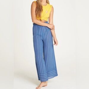 Blue & White striped Billabong pants